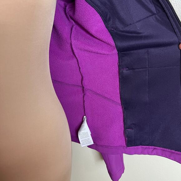 Columbia Jacket Small Womens Purple Wind & Water Resistant Fleece Lined Full Zip - Picture 6 of 9